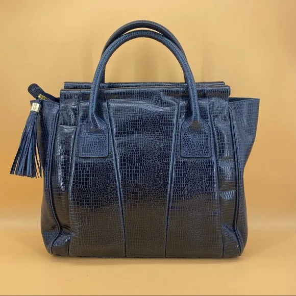 EMPORIO ARMANI crocodile print tote