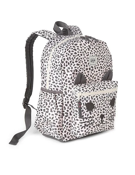 GAP Girls White Printed Junior Backpack