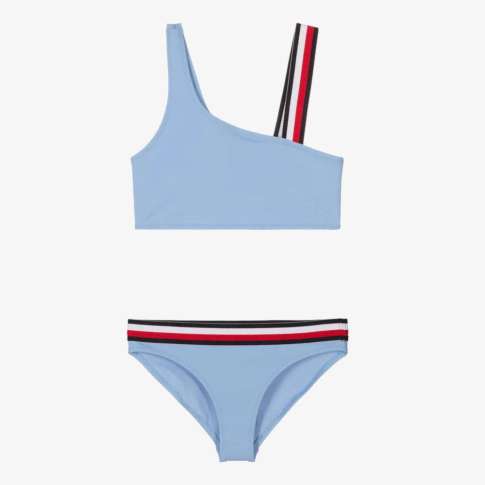 Girls Blue Logo Bikini