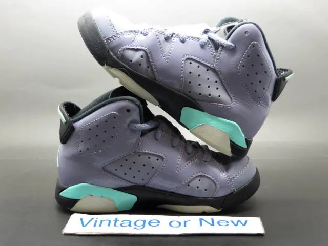 Girls nike air jordan vi 6 iron purple retro gp 2014 sz 11c