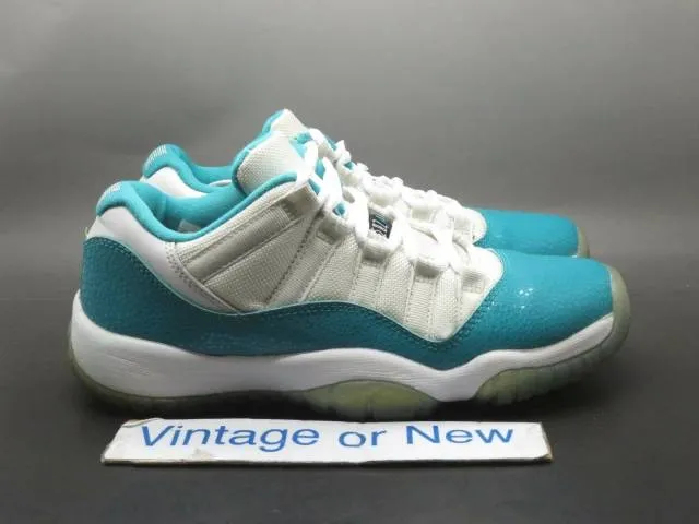 Girls' Nike Air Jordan XI 11 Low Aqua Turbo Green Retro ...