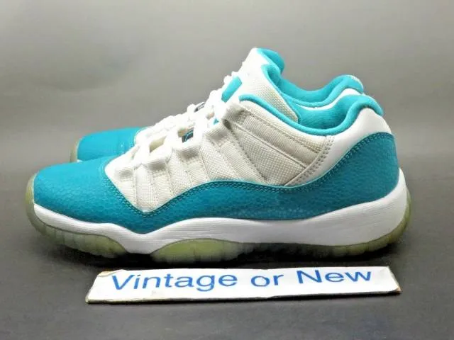 Girls' Nike Air Jordan XI 11 Low Aqua Turbo Green Retro ...