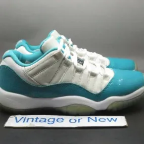 Girls' Nike Air Jordan XI 11 Low Aqua Turbo Green Retro ...