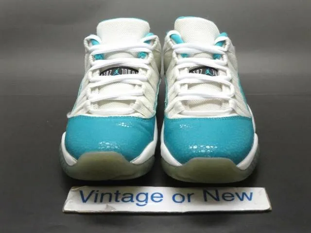 Girls' Nike Air Jordan XI 11 Low Aqua Turbo Green Retro ...