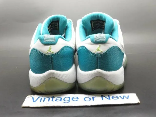 Girls' Nike Air Jordan XI 11 Low Aqua Turbo Green Retro ...