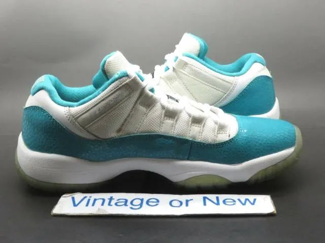 Girls' Nike Air Jordan XI 11 Low Aqua Turbo Green Retro ...