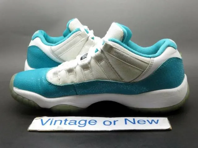 Girls' Nike Air Jordan XI 11 Low Aqua Turbo Green Retro ...