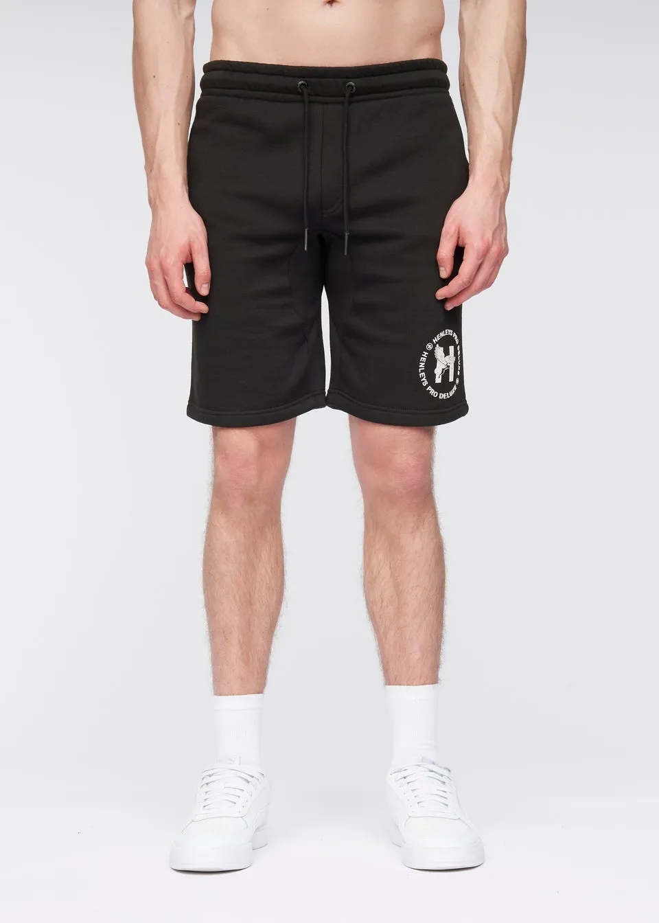 Henleys Shorts Black Metafone Jog Shorts