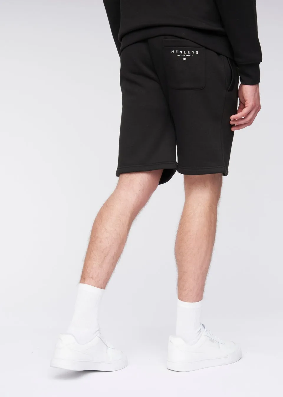 Henleys Shorts Black Metafone Jog Shorts