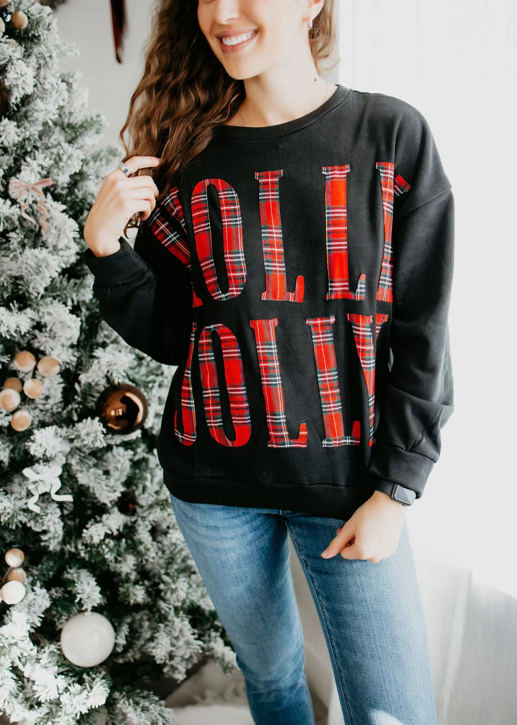 Holly Jolly Plaid Pullover