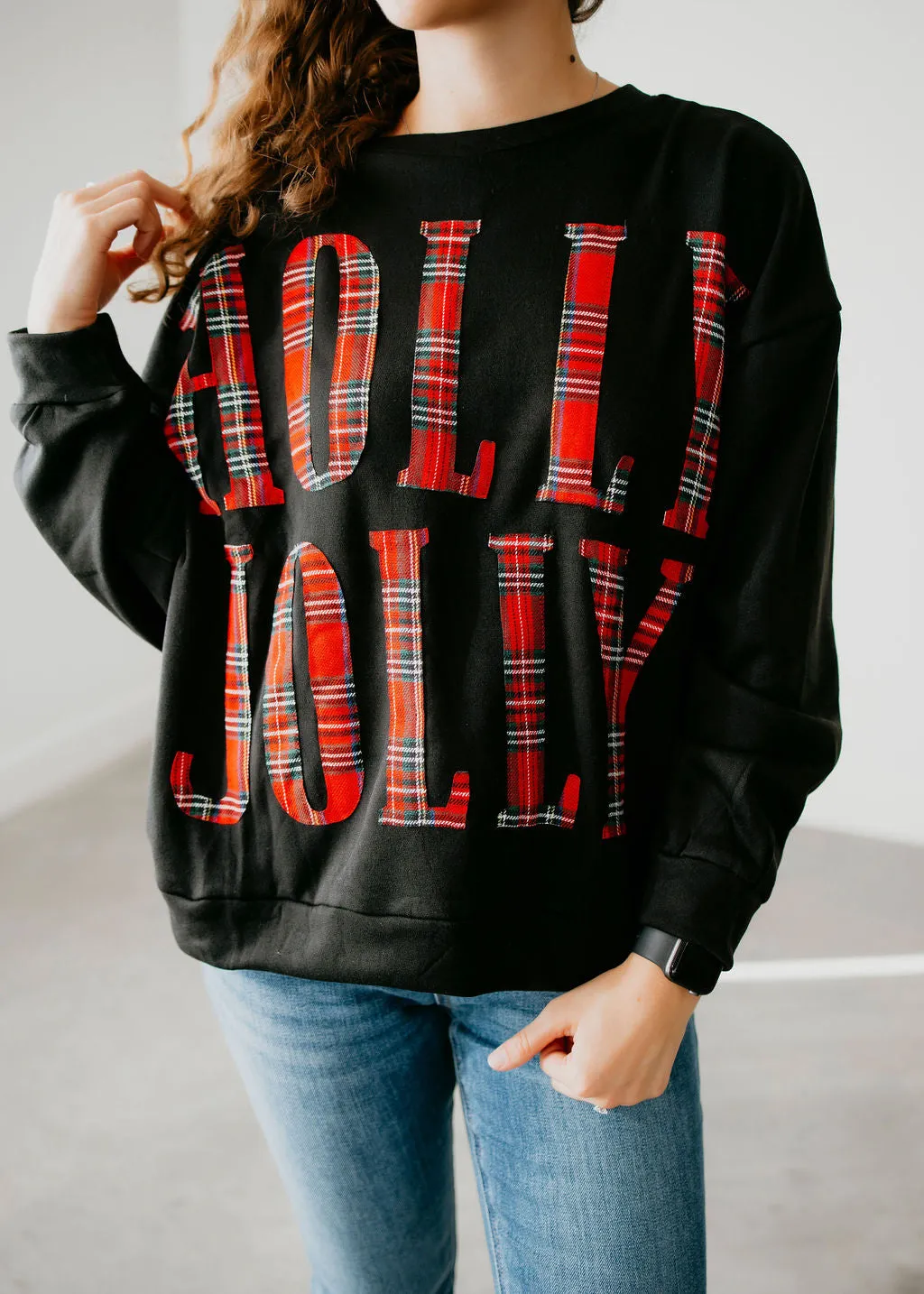 Holly Jolly Plaid Pullover