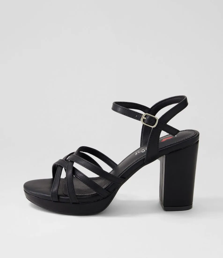 I LOVE BILLY Bomella Black Sandals