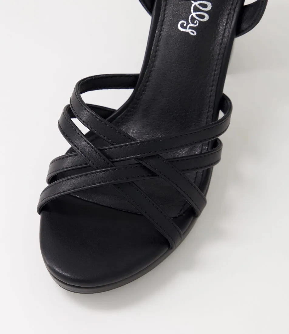 I LOVE BILLY Bomella Black Sandals