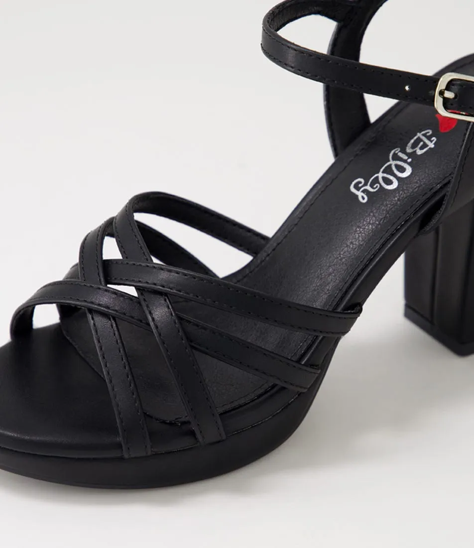 I LOVE BILLY Bomella Black Sandals