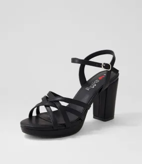 I LOVE BILLY Bomella Black Sandals