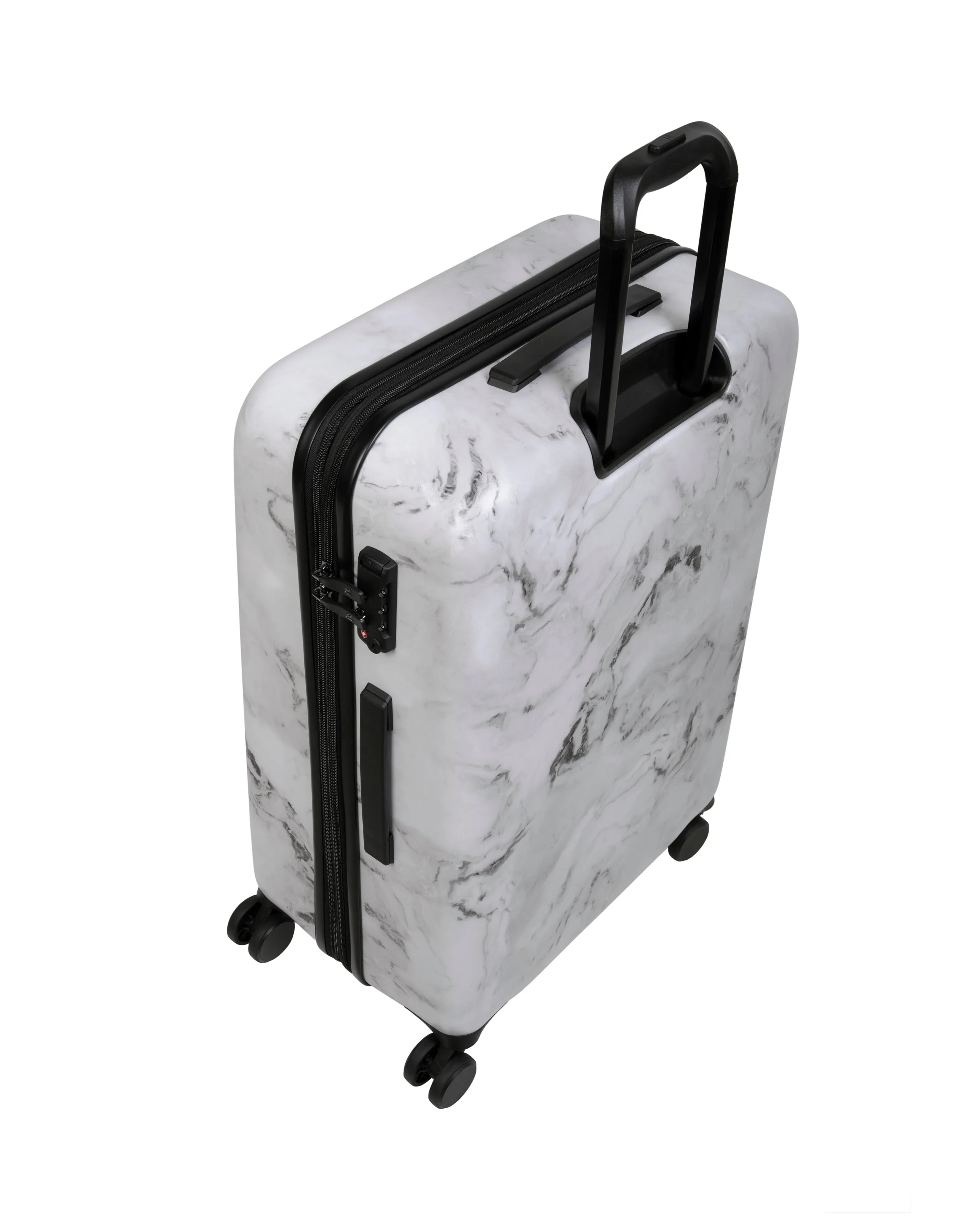 IT Luggage Sheen Greyscale Marble Cabin Suitcase with TSA Lock | Simply Be