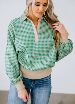 Jade Textured Pullover