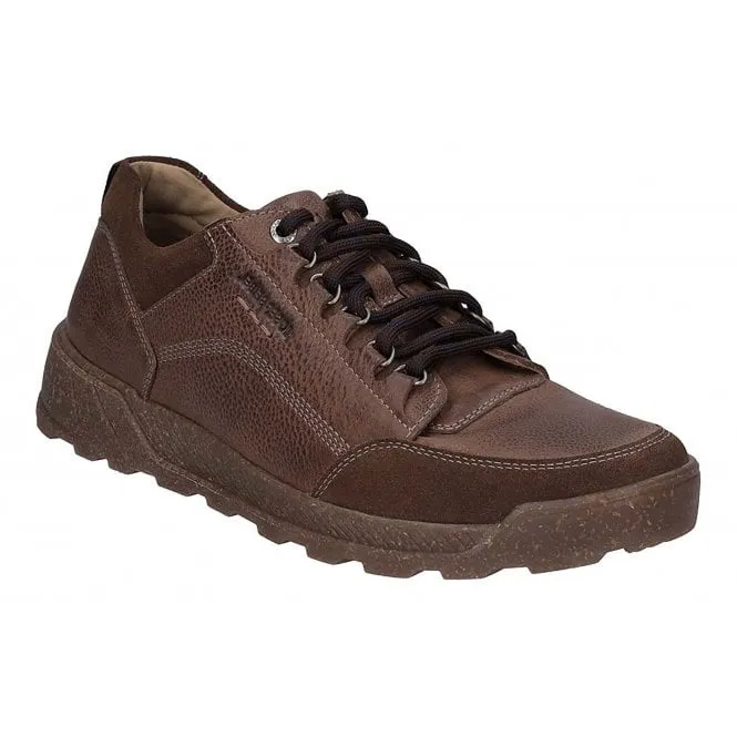 JOSEF SEIBEL  Mens Raymond 01 Brown Leather Trainers 32301 966 300