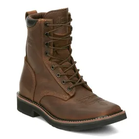 Justin Men's Pulley 8 Inch Lace-Up Work Boot