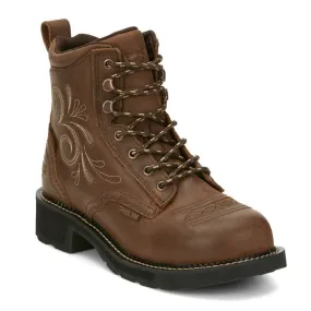 Justin Women's Katerina 6 In ST WP Work Boot Aged Bark