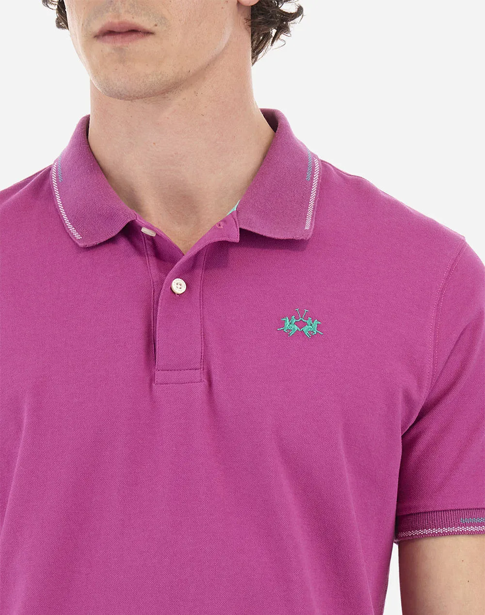 LA MARTINA POLO SHIRT MAN POLO S/S PIQUET STRETCH