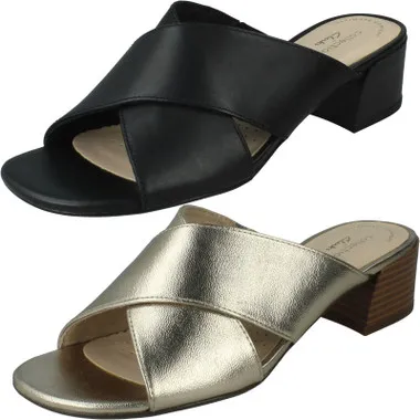 Ladies Clarks Casual Backless Sandals Caroleigh Erin