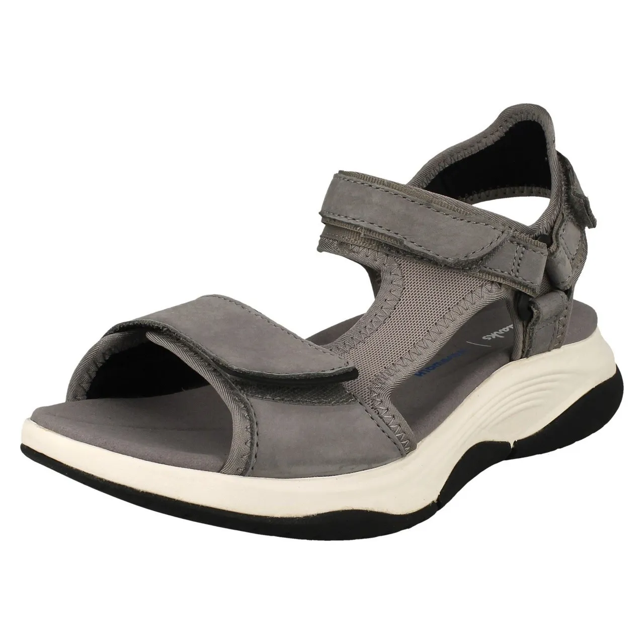 Ladies Clarks Sporty Wave Walk Adjustable Sandals - Wave 2.0 Skip