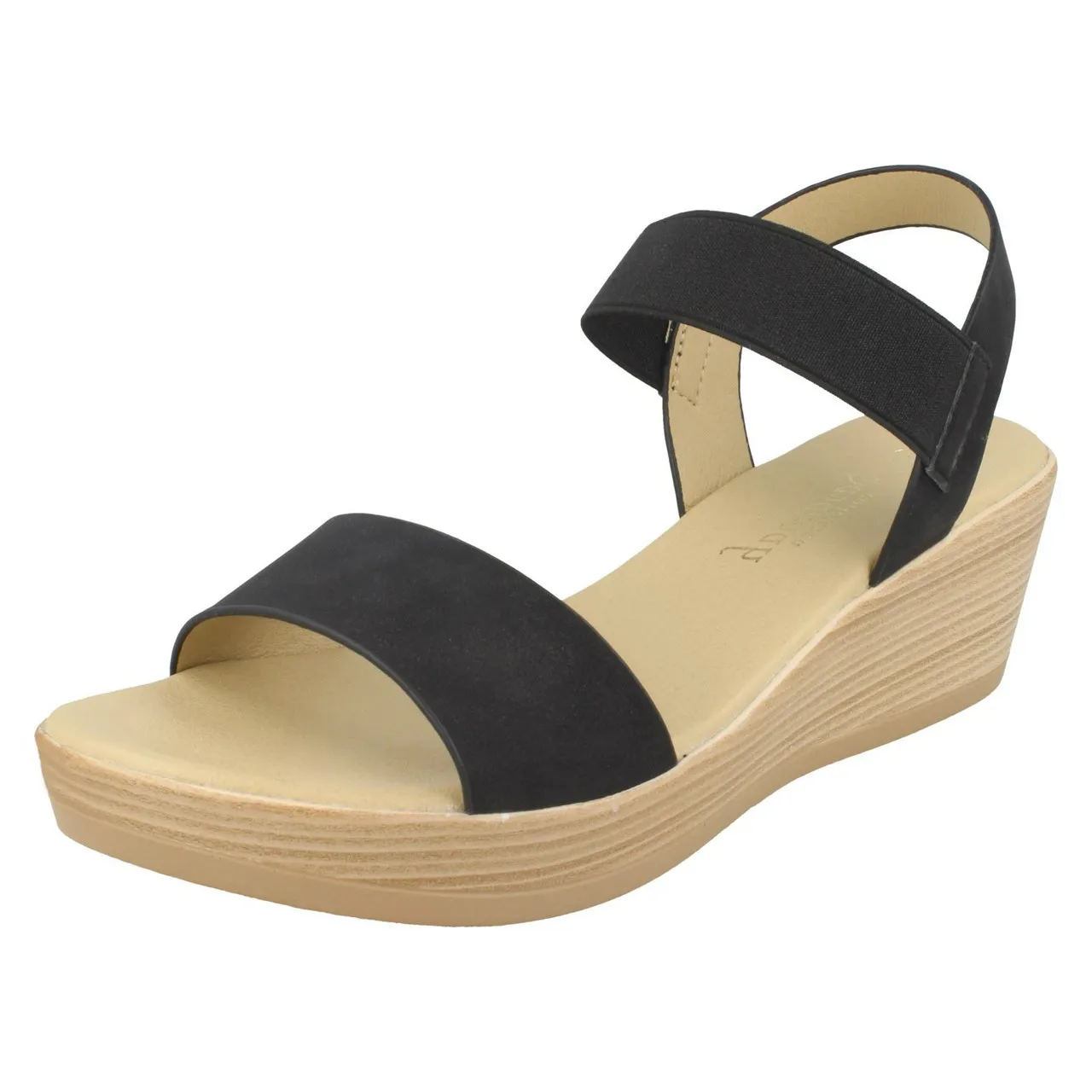 Ladies Savannah Mid Wedge Sandals F10878