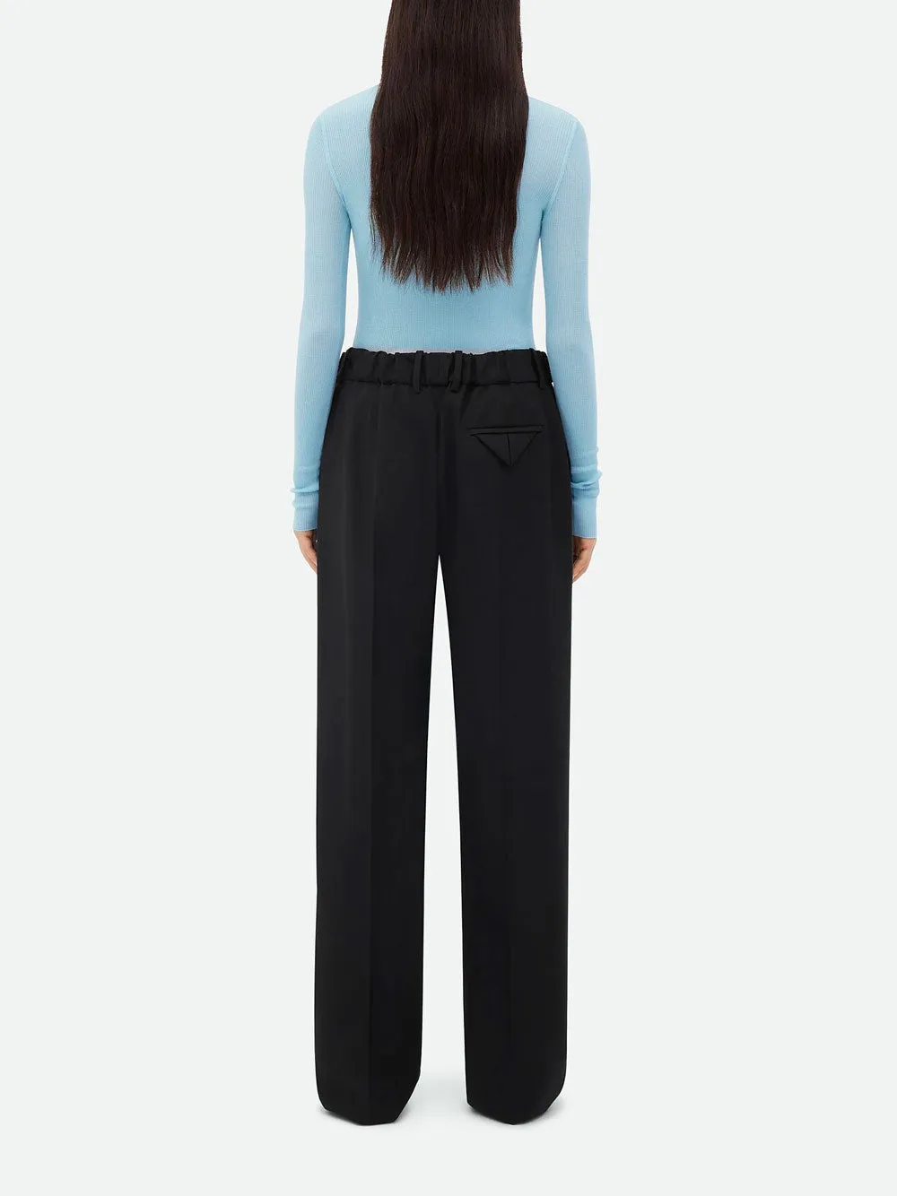 Light Wool Wide Leg Pants