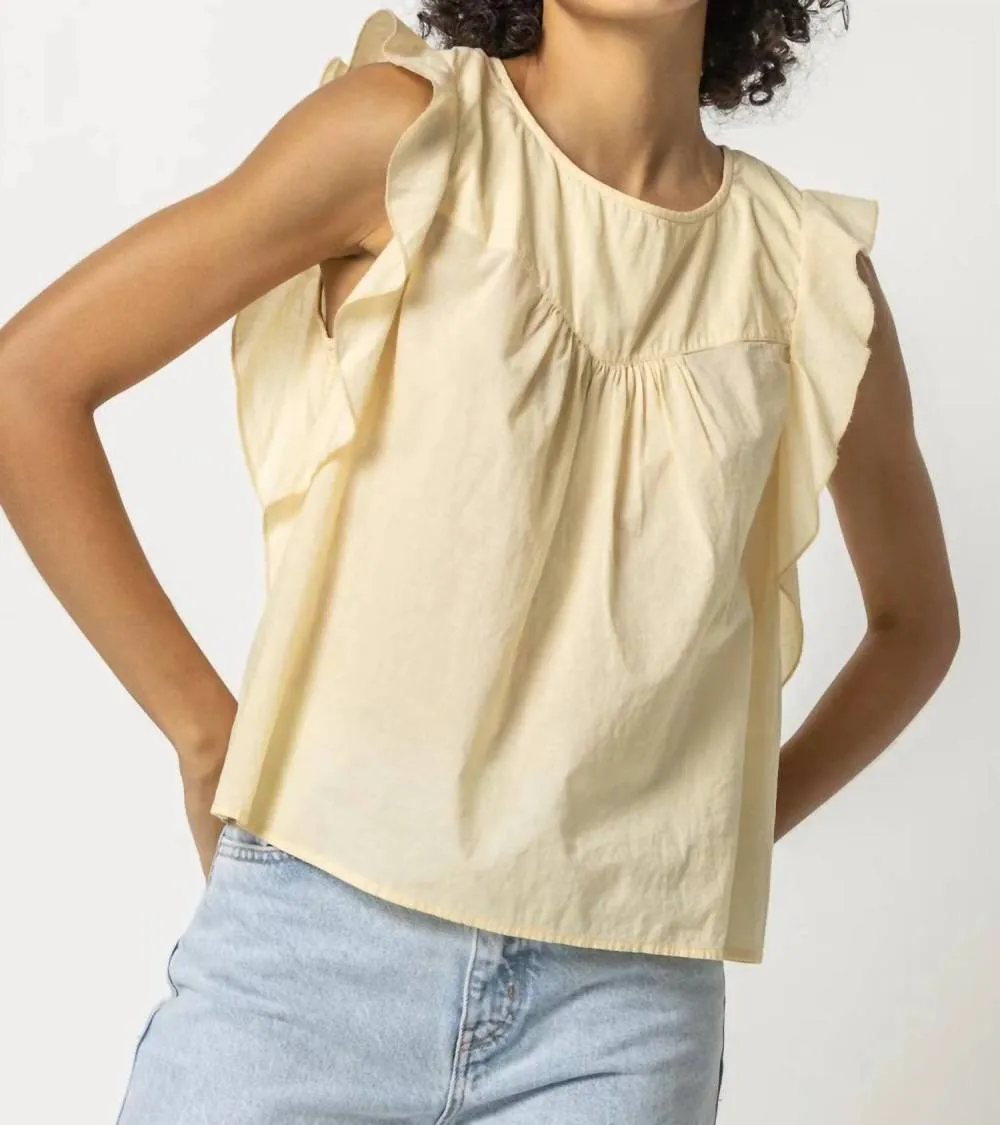 Lilla P - Sleeveless Ruffle Top