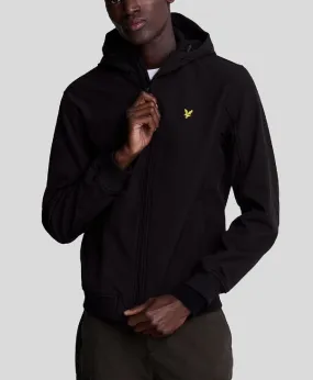 Lyle & Scott Fleece Back Softshell Jacket Jet Black