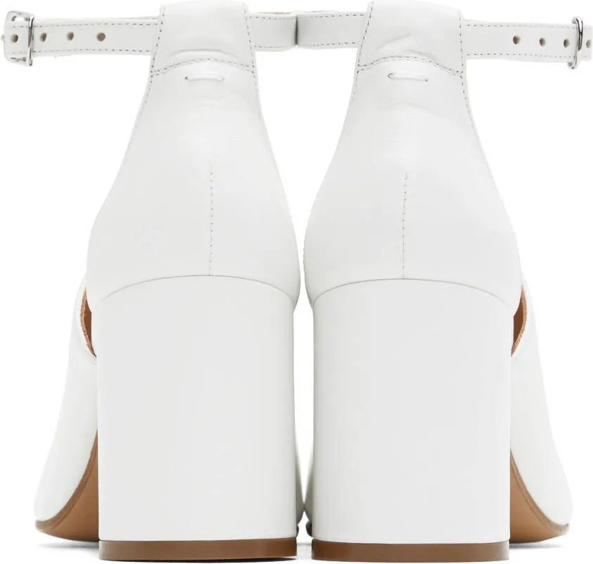 Maison Margiela White Tabi Heeled Sandals