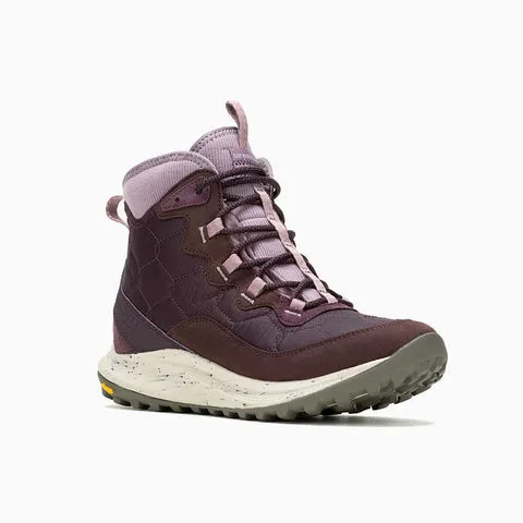 Merrell Womens Antora 3 Thermo Mid Zip Waterproof Boot - Burgundy