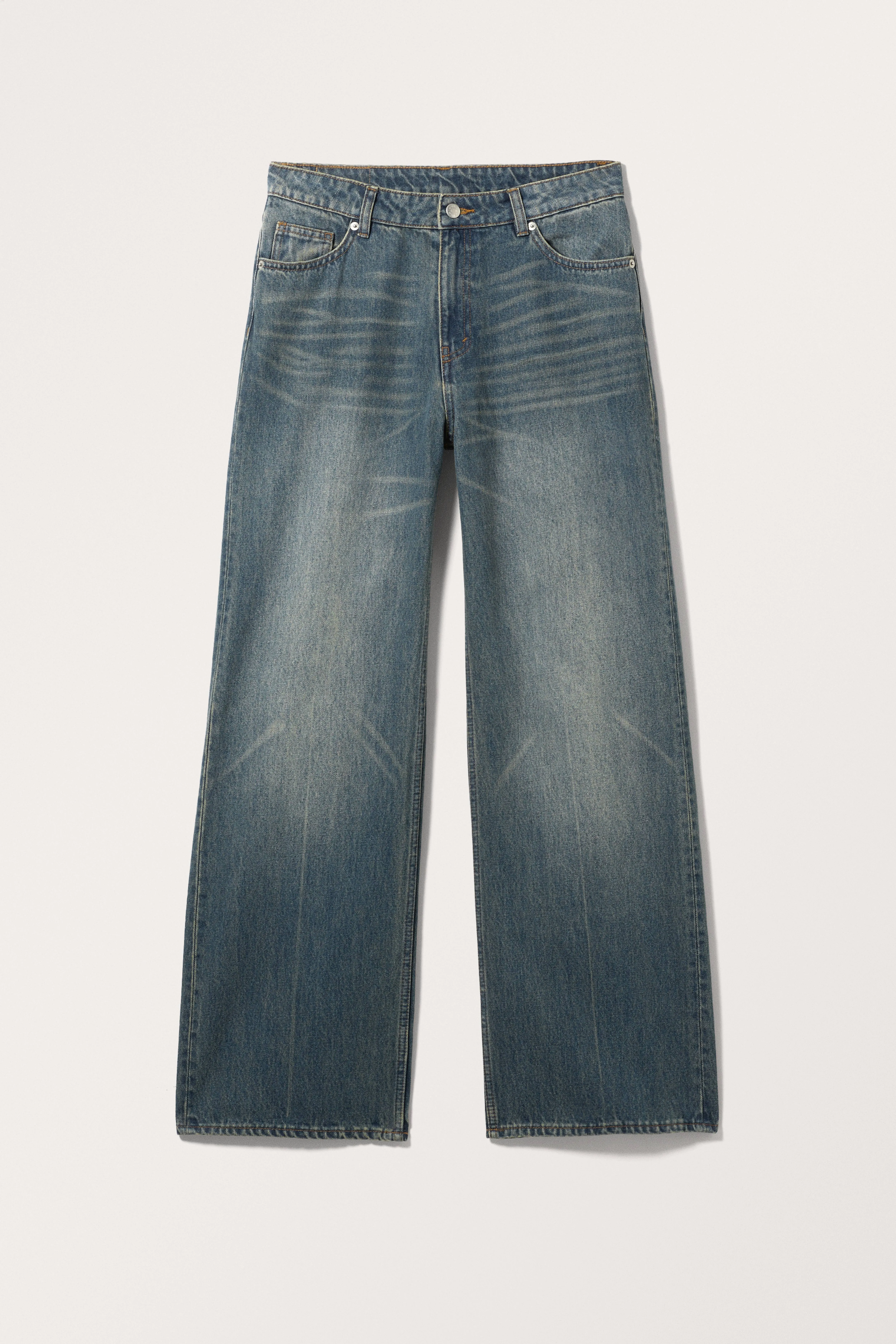 Naoki Low Loose Jeans - Low waist - Long - Nikki Blue - Ladies | H&M GB