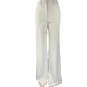 NEW Theory Women's White Terena High Waisted Wide Leg Trouser Dress Pants Size 0