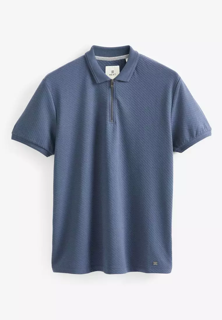 NEXT Textured Polo Shirt