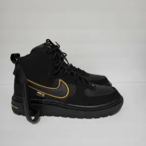 Nike air force 1 boot cordura black university gold