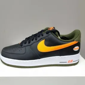 Nike air force 1 low hoops black university gold