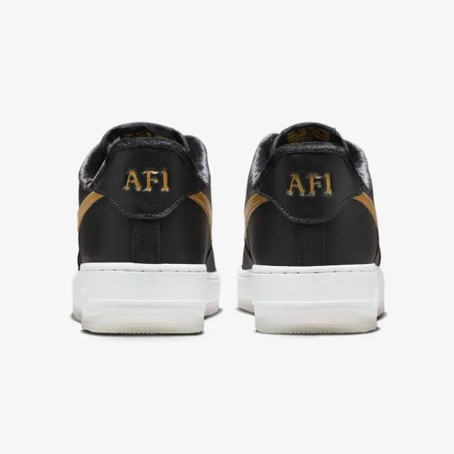 Nike air force 1 low premium (bronx origins 50th anniversary/ black/ metallic gold/ white) men us 8-