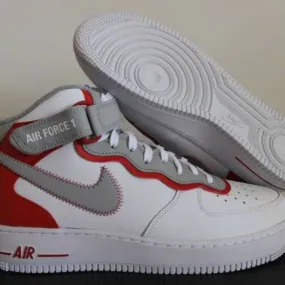 Nike air force 1 mid athletic club white red