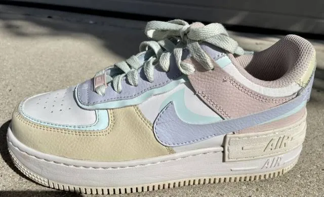 Nike air force 1 shadow pastel summit white/ glacier blue -foss