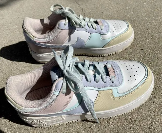 Nike air force 1 shadow pastel summit white/ glacier blue -foss