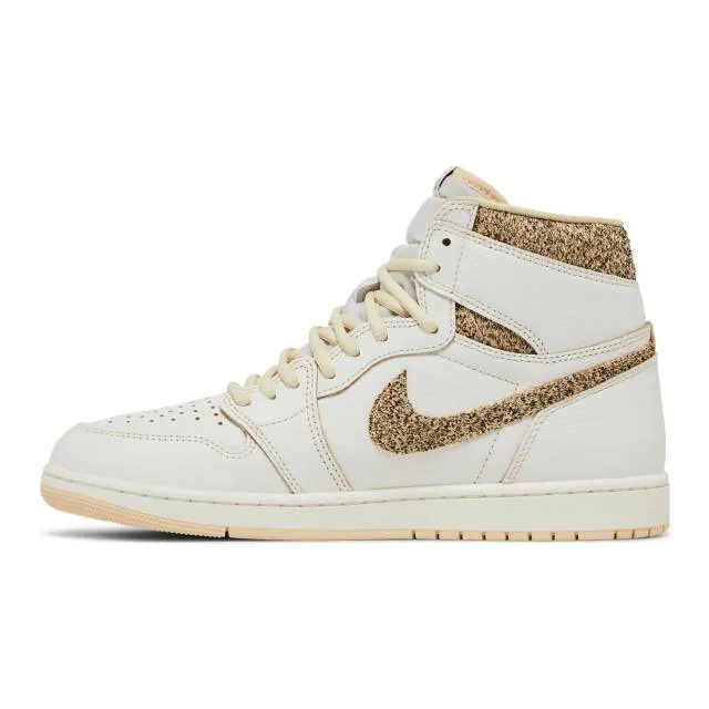 Nike air jordan 1 retro high og (craft vibrations of naija/ sail/ pale vanilla white/ black) men us