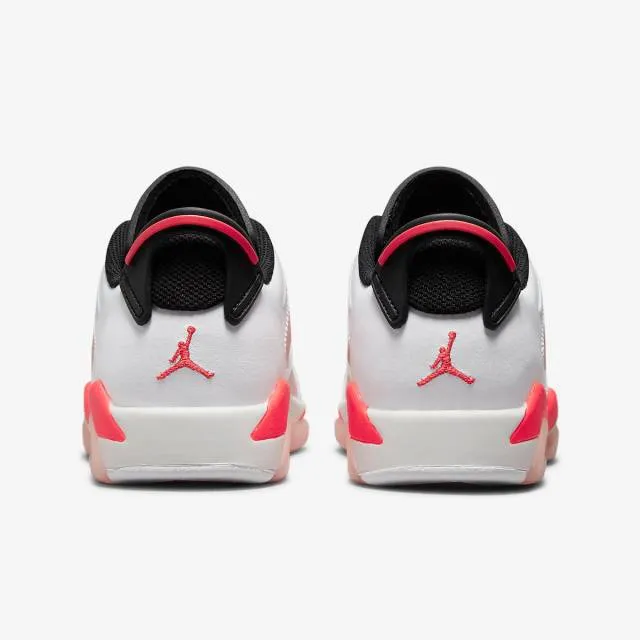 Nike air jordan 6 retro low gs (atmosphere pink/ white pink/ infrared 23 black) big kids 3.5y-7y 768