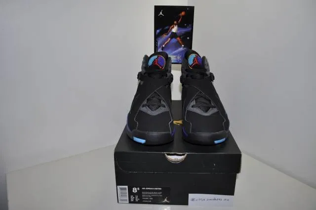 Nike air jordan 8 retro aqua size 8.5 us 7.5 uk 42 eu