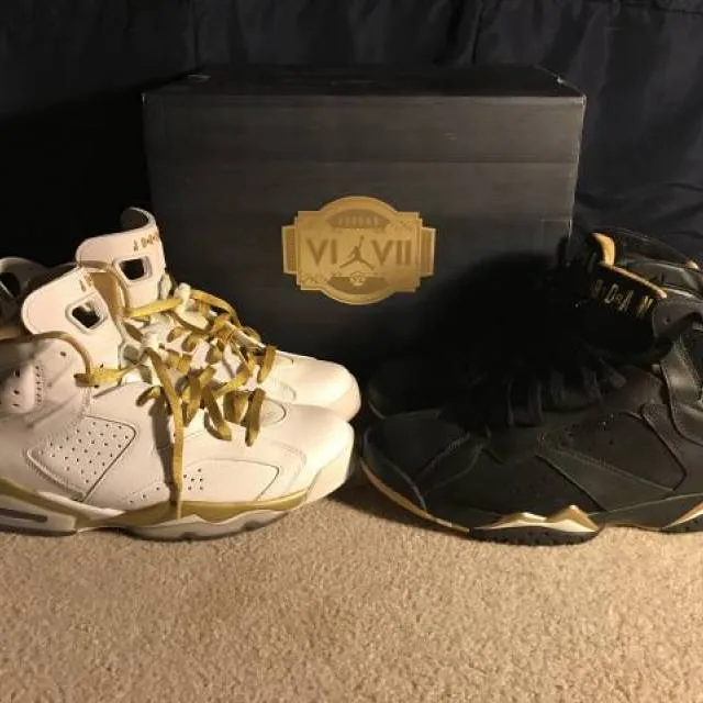 Nike air jordan golden moments pack gmp 6 and 7 size 10