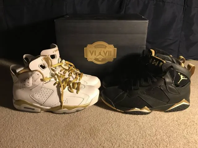 Nike air jordan golden moments pack gmp 6 and 7 size 10