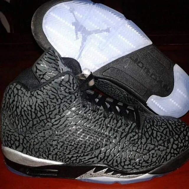 Nike air jordan retro 5 3lab5 metallic