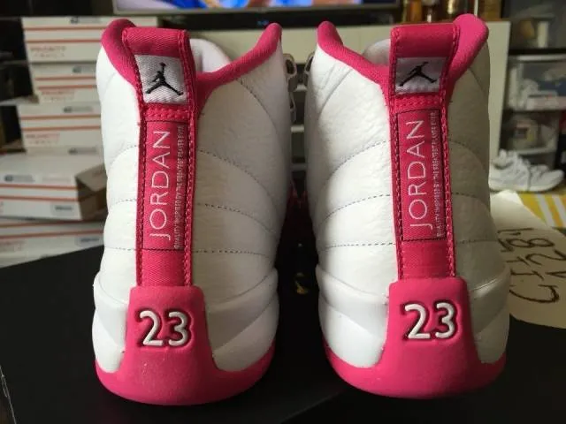 Nike air jordan retro xii 12 gs vivid pink white 510815-109