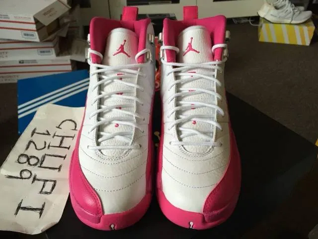 Nike air jordan retro xii 12 gs vivid pink white 510815-109